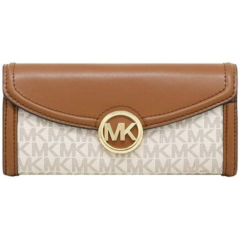 michael kors signature flap wallet|Michael Kors signature continental wallet.